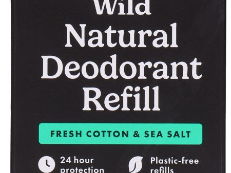 Wild Men s Cotton & Sea Salt Deodorant Refill 40g Online