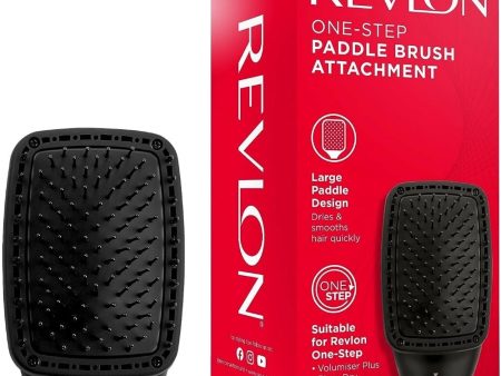 Revlon Pro Collection One-Step Large Paddle Brush Head Attachment Black Sale