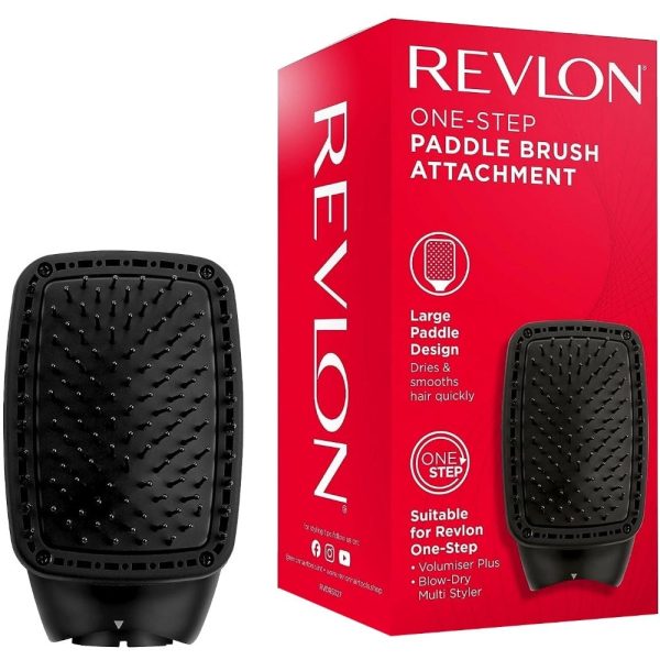 Revlon Pro Collection One-Step Large Paddle Brush Head Attachment Black Sale