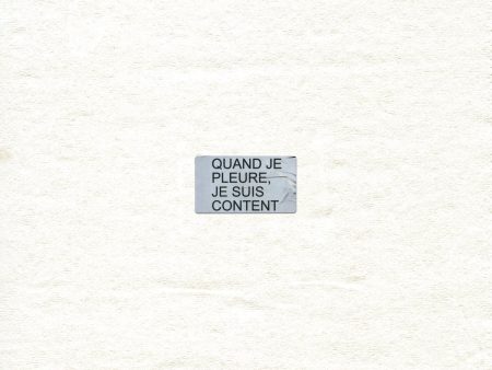 Velours Velours - Quand Je Pleure, Je Suis Content on Sale