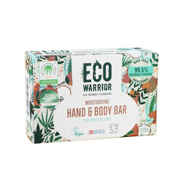 Eco Warrior Moisturising Hand & Body Bar 100g Hot on Sale