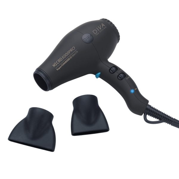 Diva Pro Micro 5000 Pro Hair Dryer Black Fashion