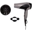 Remington Ionic Dry Hair Dryer Black Silver 2200 D3190S Online now