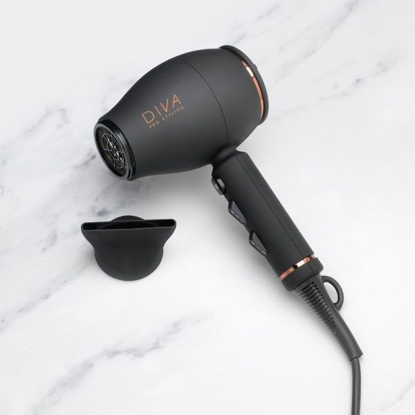 Diva Pro Intenso 4000 Compact Hair Dryer Black For Cheap