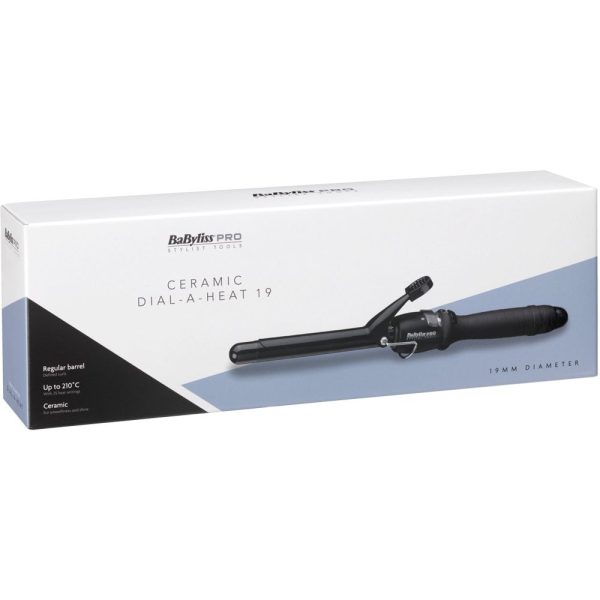 Babyliss Pro Ceramic Dial A Heat Curling Tong 19mm Black Sale