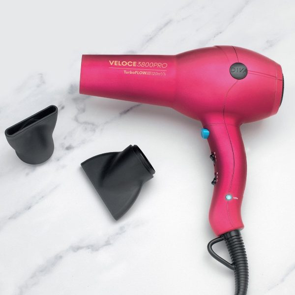 Diva Pro Veloce 3800 Pro Hair Dryer Pink For Cheap