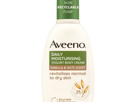 Aveeno Daily Moisturising Yogurt Vanilla & Oat Body Cream 300ml Cheap