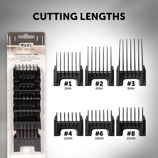 Wahl Professional Bellissima Chromestyle Cutting Guide Comb Set Pack of 6 Online Hot Sale