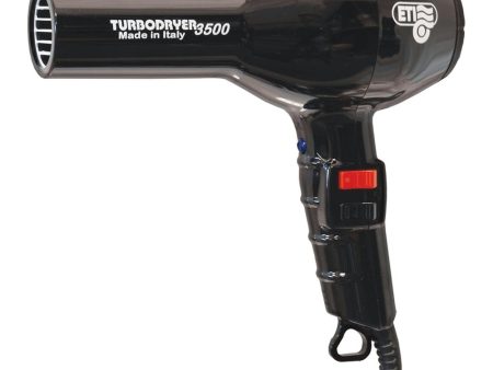 ETI Turbo Hair Dryer Black 3500 Hot on Sale