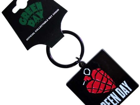 Keychain - Green Day - Heart Grenade Supply