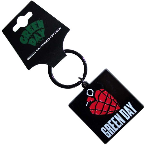 Keychain - Green Day - Heart Grenade Supply