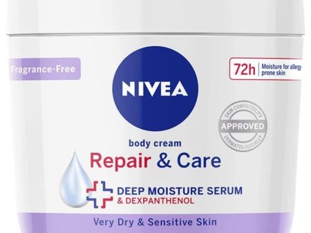 Nivea Repair & Care Deep Moisture Body Cream 400ml For Sale