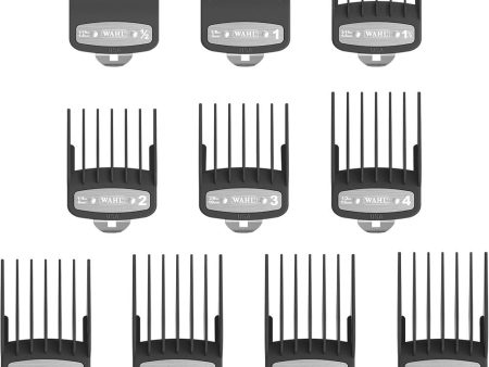 Wahl Professional Premium Attachment Cutting Guide Combs Set Pack of 10 Cheap