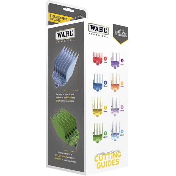 Wahl Professional Coloured Clipper Attachments 1-8 For Sale