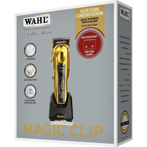 Wahl Professional Cordless Magic Clip Hair Clipper Gold Online Sale