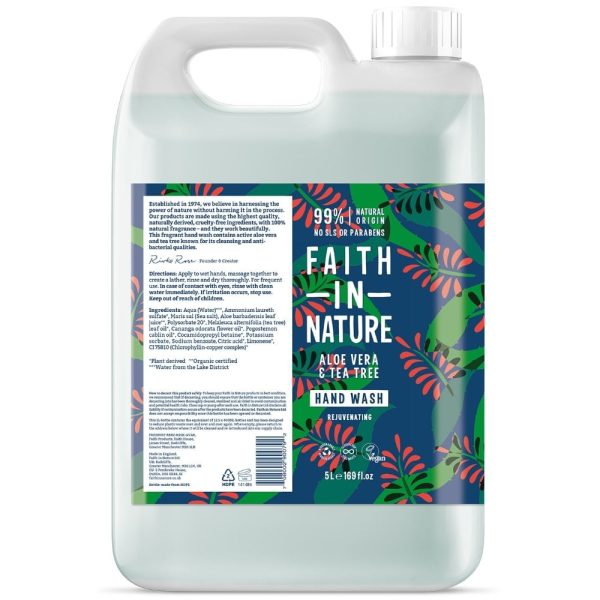 Faith In Nature Aloe Vera & Tea Tree Hand Wash 5000ml Online