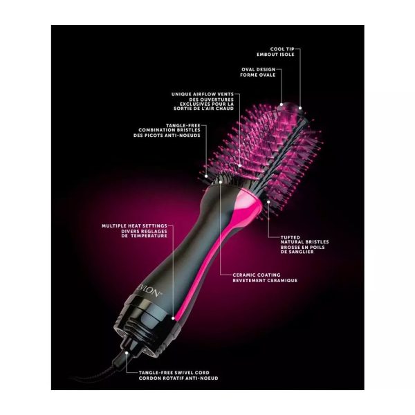 Revlon Pro Collection Salon One-Step Hair Dryer & Volumiser Black Fashion