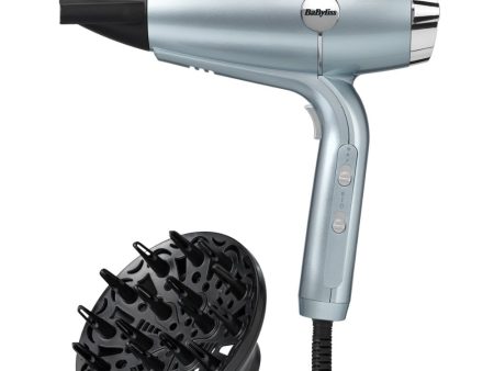 BaByliss Hydro Fusion Anti-Frizz 2100 Hair Dryer Ice 5573U Online Sale