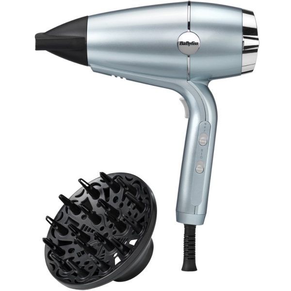 BaByliss Hydro Fusion Anti-Frizz 2100 Hair Dryer Ice 5573U Online Sale