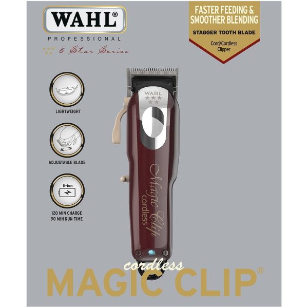 Wahl Professional Cordless Magic Clip Hair Clipper Online now