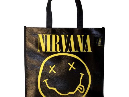 Eco Bag - Nirvana: Yellow Happy Face Online now