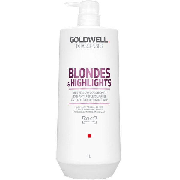 Goldwell DualSenses Blondes & Highlights Anti-Yellow Conditioner 1000ml For Sale