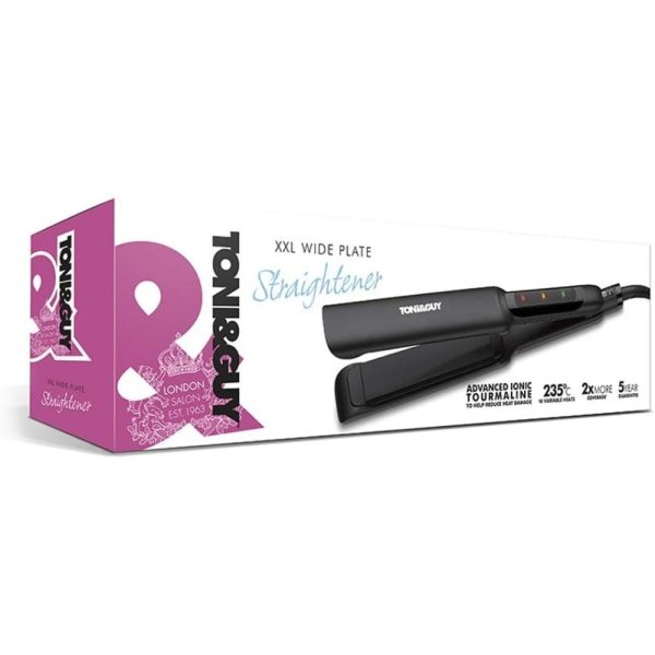 Toni & Guy XXL Advanced Ionic Tourmaline Wide Plate Hair Straightener Online Sale