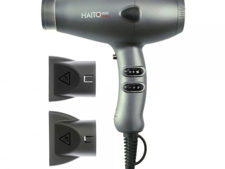 Haito 4600 Ionic Hair Dryer Gun Metal Online now