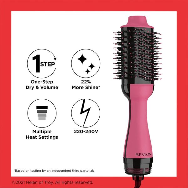 Revlon Pro Collection Salon One-Step Hair Dryer & Volumiser Pink Sale