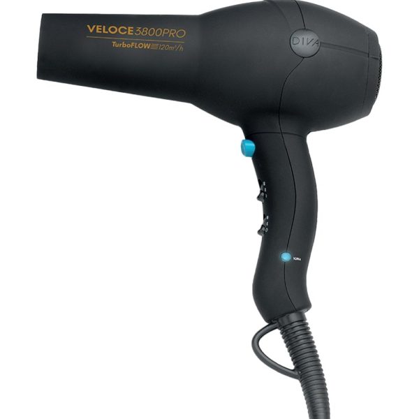 Diva Pro Veloce 3800 Pro Hair Dryer Black Discount