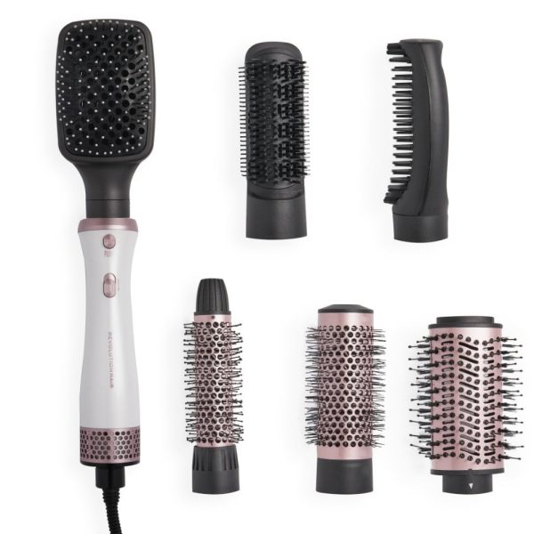 Revolution Haircare Mega Blow Out Hot Air Brush Set 6-in-1 For Discount