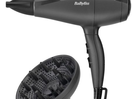 BaByliss Power Dry Light 2000 Hair Dryer Black 5910U Fashion