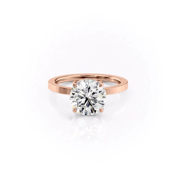 The Eleanor Set With A 4.5 Carat Round Moissanite Online Sale