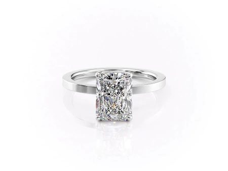 The Eleanor Set With A 1.5 Carat Radiant Moissanite For Cheap