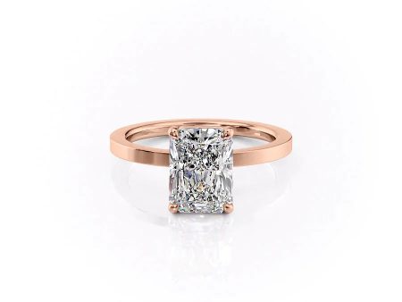 The Eleanor Set With A 2 Carat Radiant Moissanite Online Sale