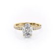 The Marilyn Set With A 5 Carat Oval Moissanite Cheap