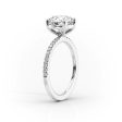 The Pave Eleanor Set With A 2.5 Carat Princess Moissanite Hot on Sale