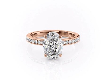 The Marilyn Set With A 1.5 Carat Oval Moissanite For Discount