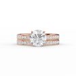 The Marilyn Set With A 4 Carat Round Moissanite Online Hot Sale