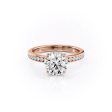 The Marilyn Set With A 2.5 Carat Round Moissanite Hot on Sale