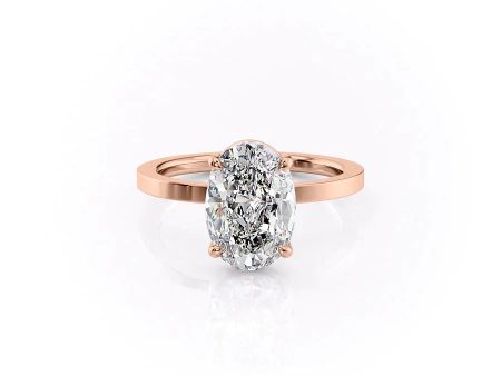 The Eleanor Set With A 2.5 Carat Oval Moissanite Discount