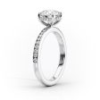 The Marilyn Set With A 4.5 Carat Oval Moissanite Hot on Sale