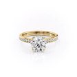 The Marilyn Set With A 3.5 Carat Round Moissanite Cheap