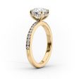 The Marilyn Set With A 2.5 Carat Oval Moissanite Online Hot Sale