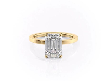 The Eleanor Set With A 1 Carat Emerald Moissanite Cheap