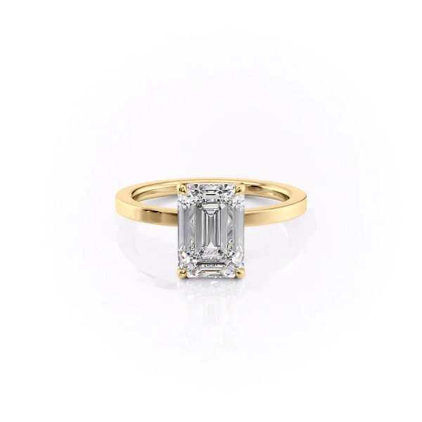 The Eleanor Set With A 1 Carat Emerald Moissanite Cheap