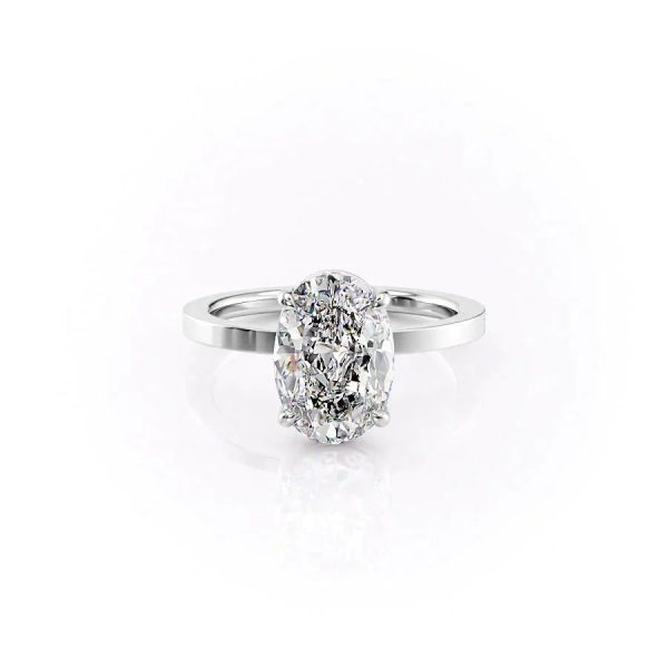 The Eleanor Set With A 3 Carat Oval Moissanite Online Hot Sale