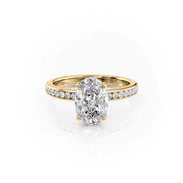 The Marilyn Set With A 2.5 Carat Oval Moissanite Online Hot Sale