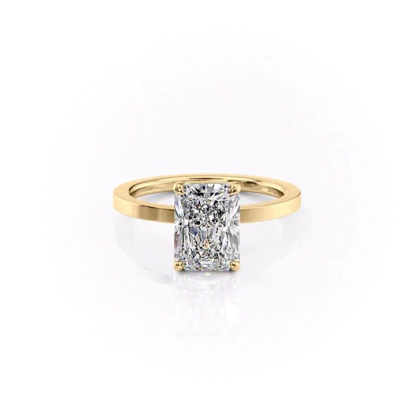 The Eleanor Set With A 4 Carat Radiant Moissanite For Cheap