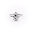 The Eleanor Set With A 4.5 Carat Pear Moissanite Online Sale